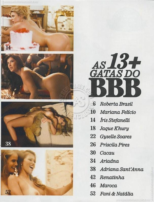 Fani e Natália do BBB13 posam peladas na Playboy