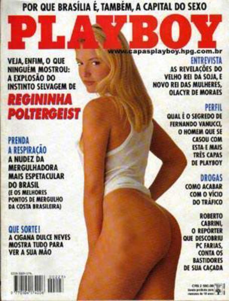Regininha Poltergeist Nua na Playboy de Janeiro de 1994