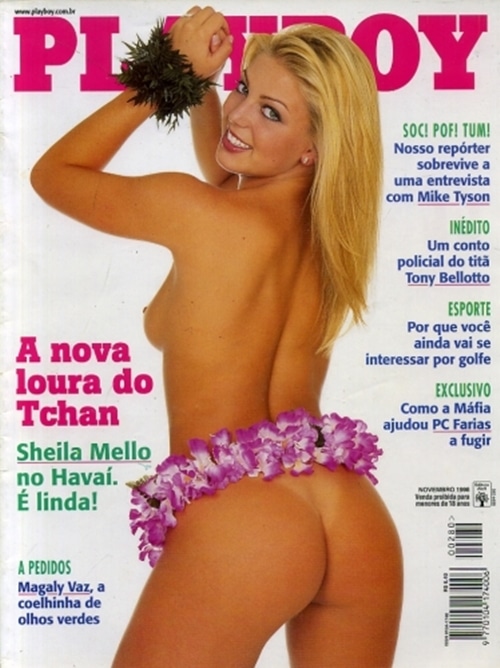 Sheila Mello pelada na Playboy