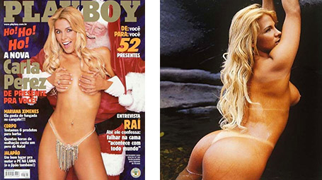 Carla Perez Pelada e Nua na Revista Playboy