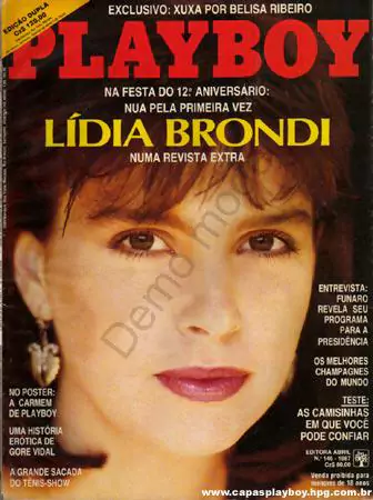 Playboy Lidia Brondi - Agosto de 1987
